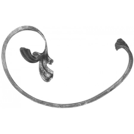Barokové céčko ľavé 12 x 5 mm