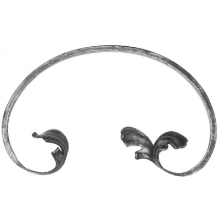 Barokové céčko ľavé 12 x 5 mm