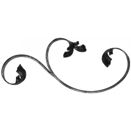 Barokové céčko ľavé 12 x 5 mm