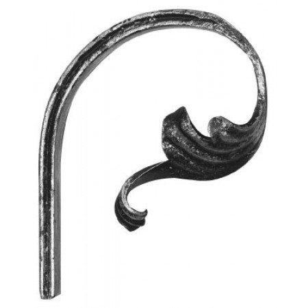 Ozdobné céčko 16 x 8 mm s listom ľavým
