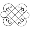 Ozdobný stredový element 16 x 8 mm
