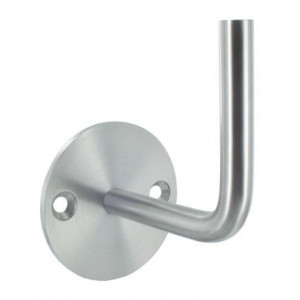 Nerezový držiak madla navárací 12 mm, platnička 70x4mm, zahĺbené 2 otvory o8.5 mm, odstup od steny 70 mm, zvarený, 1.4301