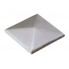 Nerezová pyramídová krytka 60 x 60 mm, zabrúsené rohy