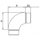 Zasúvacie koleno 90° 33.7 x 2.0 mm