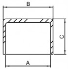 Koncovka pre zasúvacie systémy Ø 33.7 x 2.0 mm