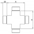 Zasúvací kríž 48.3 x 2.0 mm