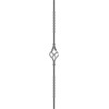 Ozdobná výplňová tyčka so šiškou 12 x 12 x 900 mm hladká