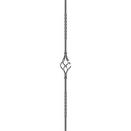 Ozdobná výplňová tyčka so šiškou 12 x 12 x 900 mm hladká