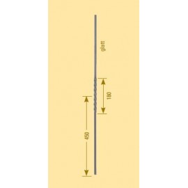 Ozdobná výplňová tyčka 12 x 12 x 900 mm valcovaná