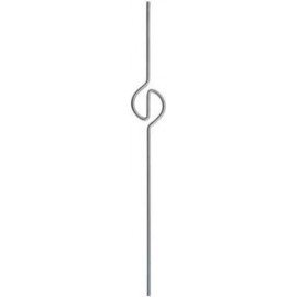 Ozdobná tyčka nerezová - ornament mimo stred