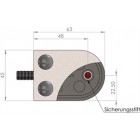 Úchyt skla 63 x 45 x 30 mm